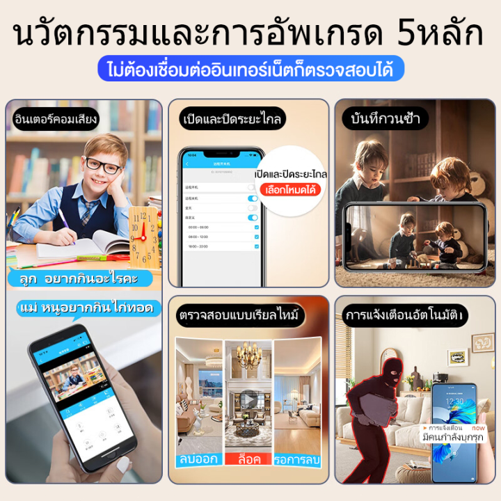 ⚡ไม่มีอินเตอร์เน็ตก็ใช้ได้⚡ กล้องจิ๋ว กล้องวงจรปิด wifi ไร้สาย กล้องแอบ ...