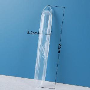Toothbrush Dust-proof Box with Lock Transparent Toothbrush Holder Travel Toothbrush Protective Box