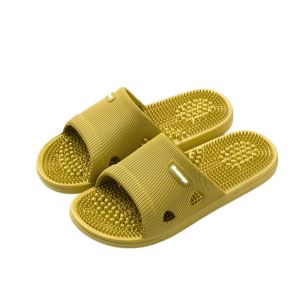 HEALMEYOU Chống trượt Dép mát xa dày Chống mùi Màu trơn Dép xỏ ngón đế xuồng Tất cả phù hợp Eva Dép đi trong nhà Mùa hè