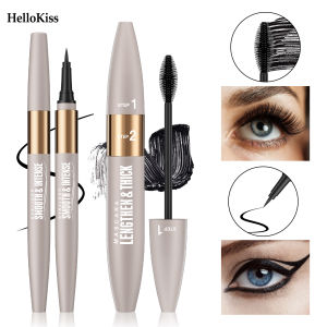 Waterproof & Sweat-Resistant Smudge-Proof Eyeliner Lengthening & Thickening Mascara Mascara & Eyeliner Combo Set