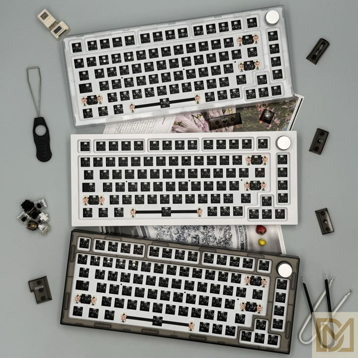 Next time 75 keyboard kit 75 barebone gasket mount rgb knob 3 modes