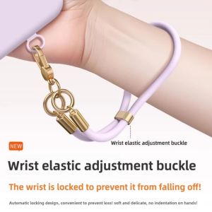 Phone Wrist Strap Silicone Lanyard Anti Loss Short Hand Loop Mobile Holder Daily Carry