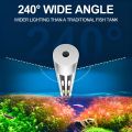 Full spectrum diving light/fish tank light 240 ° ultra wide angle amphibious three color switching for enhanced brightness and color enhancement. 