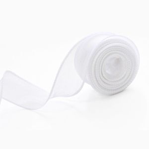 RBRY 40mm 10 yards Roll of Satin Ribbon Mesh Fabric Flower Bouquet Wrapping Korean Ribbons Birthday Gifts Flower Pattern Organza Ribbon