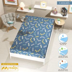 Seprai 120x200 Sprei Monalisa Waterproof Single 120 x 200 cm Sprei Anti Ompol Sprei Waterproof Sprei Motif Sprei Lembut Sprei Murah Terlaris