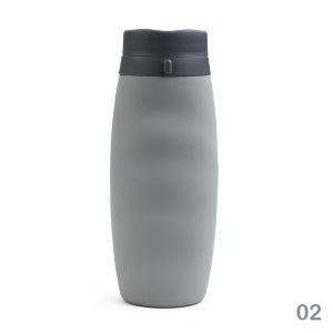 Prana gelas lipat silikon - botol air portabel untuk olahraga dengan pegangan gelas lipat silikon yang kreatif untuk perjalanan luar ruangan PN-AAB5081