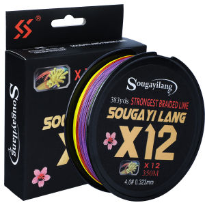 Sougayilang X12 Senar Pancing Memancing Baris PE Memancing Baris 150M 350M 550M Kuat 12 Helai Dikepang Pancing Multifilament tahan Lama Memancing Baris Memancing Kawat Fishing Tackle