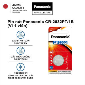 Pin nút Panasonic CR-2032PT/1B (Vỉ 1 viên) - Hàng Chính Hãng