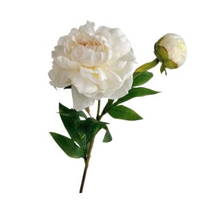 SIMPLETEN 2 Head Artificial Peony Bouquet Silk Cloth Lifelike Silk Fake Flower DIY Artificial Flower Photography Prop