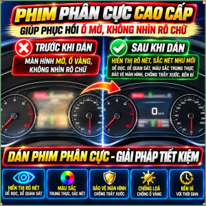 Phim Phân Cực Màn Hình Audi A8 – Khắc Phục Hiển Thị Mờ Không Rõ Chữ