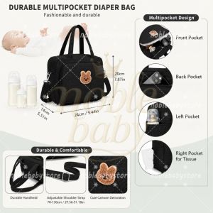 Multi-Function Diaper Bag for Baby Tote Mommy Bag for Crossbody Daily/Pregnancy/Travel Baby Bag for Newborn