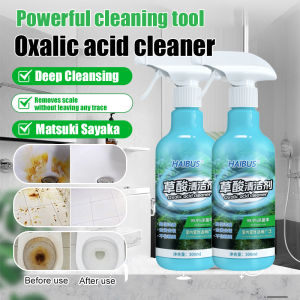 Oxalic Acid Cleaner f Bathroom Heavy Duty Stain Remover for Tiles Glass with Rust Elimination Tile Grout Restorer Deep Cleaning Formula Hard Water Stains Soap Scum