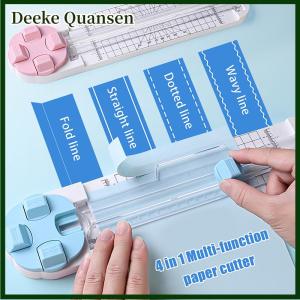 Deeke 4 in1 giấy Trimmer Craft giấy Cutter Đa-Chức năng scrapbooking công cụ cho cắt giấy hình ảnh sổ lưu niệm bưu thiếp