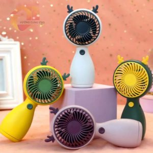 Quạt điện sạc mini cầm tay để bàn tai mèo tích điện chiếc quạt mini đáng yêu giúp làm mát nhanh