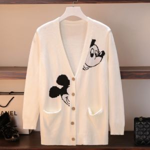 AN-6229 Korean Knitted Cardigans For Women Long Sleeve Sweater Jacket Winter High Quality