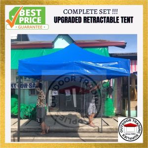 [COMPLETE SET / FRAME INCLUDED] 3m x 4.5m Homstar Retractable tent "UPGRADED" with "PVC tarpaulin Material" Canopy Roof Cover
