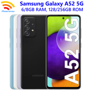 Samsung Galaxy A52 5G (A526B) 4GB RAM+128GB ROM  6.5" Snapdragon Octa Core NFC Original Android Cell Phone