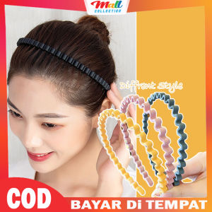 MALL - Bando Fashion Doff Model Gelombang Wanita Fashion Rambut Korea Warna Matte Doff Cantik Lucu BND19