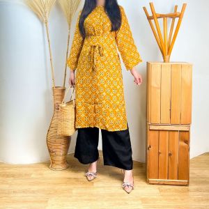 Lausboutique-Selly Long Sleeve-Seri Koin-Tunik Batik Modern