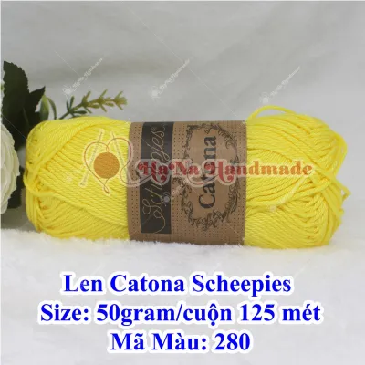 Len Catona Scheepies 50g/c 125 mét đan móc thú bông