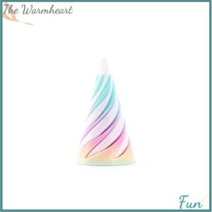 【The Warmheart】 1 Piece Spiral Cone Decompression Ornament 3D Printed Pyramid Impossible Pass-through Sculpture Square Pillar Helix Screw Fidget Toy