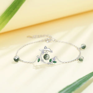 Elegant Wizard of Oz Bracelet - 925 Silver Leafy Gift for Her Birthday Party Daily Wear