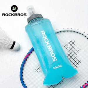 ROCKBROS Bicycle Soft Water Bottle 500ml Large Capacity Water Cup Folding Water Bag For Outdoor Cycling Bike Euipment