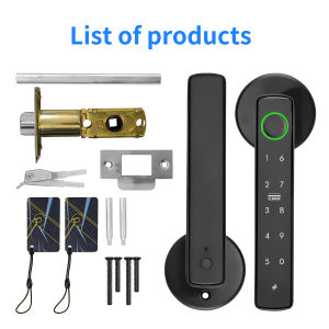 Tuya ล็อคล็อคแบบอิเลคทรอนิกประตูลายนิ้วมือดิจิตอลพร้อมรหัส/คีย์/Smartlife/Tuya ปลดล็อครีโมทแอปสำหรับห้องนอน