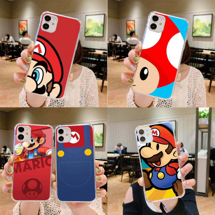 Y-231 Super Mario Soft TPU Case Casing for iPhone 6s 5s 8 7 12 11 5 13 ...