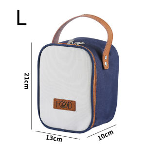 NUVOX Thermal Lunch Box Set Keep Warm Portable Insulated Lunch Container Microwave Safe Lunch Box For Kid Adult 304 Stainless Steel 2 Separate Stackable Food Container With Bag (White 23oz)