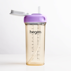 Hegen แก้วแบบมีหลอด PCTO PPSU 330มล./11ออนซ์แก้วหัดดื่มสำหรับเด็กเล็กขวดน้ำ