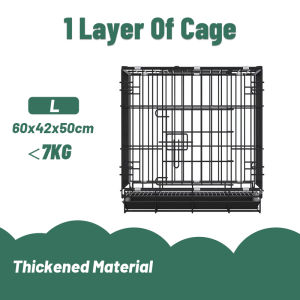 Kandang Kucing/Anjing Lipat Ukuran 60x42x50 Tingkat 1 Pakai Roda Tingkat 1 Dan Standar