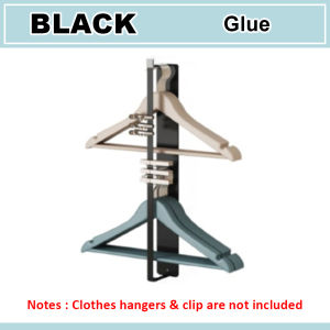 Innohut Wall Mounted Magnetic Hanger Storage Rack Laundry Clothes Hanger Organizer Shelf