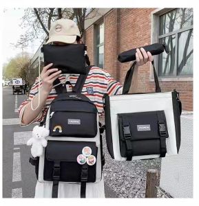 KENBAGS#2166 Backpack Women`s 4n1 15inch bag includes large backpack handbagsmaller crossbodypouch and pencil case.