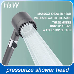 H&W Powerful pressurized shower nozzle Bathroom shower filter Household shower head spray bath shower head set