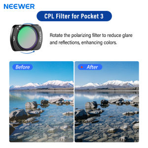 NEEWER Filter Kit for Pocket 3 & Pocket 4 Từ tính Hành động Bộ lọc ống kính máy ảnh* Bộ CPL UV ND Black Mist