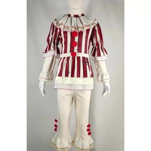 ตัวตลกฮาโลวีน cos ชุดละครสัตว์สยองขวัญชั่วร้าย Clown ตัวตลก cosplay ชุดเล่นบทบาท