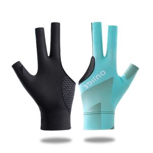 BENNETTGC Three Fingers Snooker Glove Left Right Hand Anti-slip Billiard Glove Breathable Training Glove Fitness Accessories
