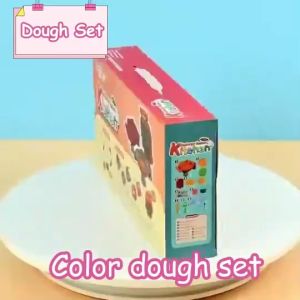 Clay Dough Burger Kitchen Play Set DIY Food Mould Toys Mainan Kanak Kanak 40 Pcs With Tools
