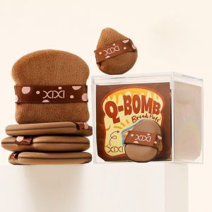 Dorisna 6Pcs Toast Puff Set Super Soft Dry and Wet Use Makeup Sponge Air Cushion Powder Puff for Foundation Concealer Apply Tool