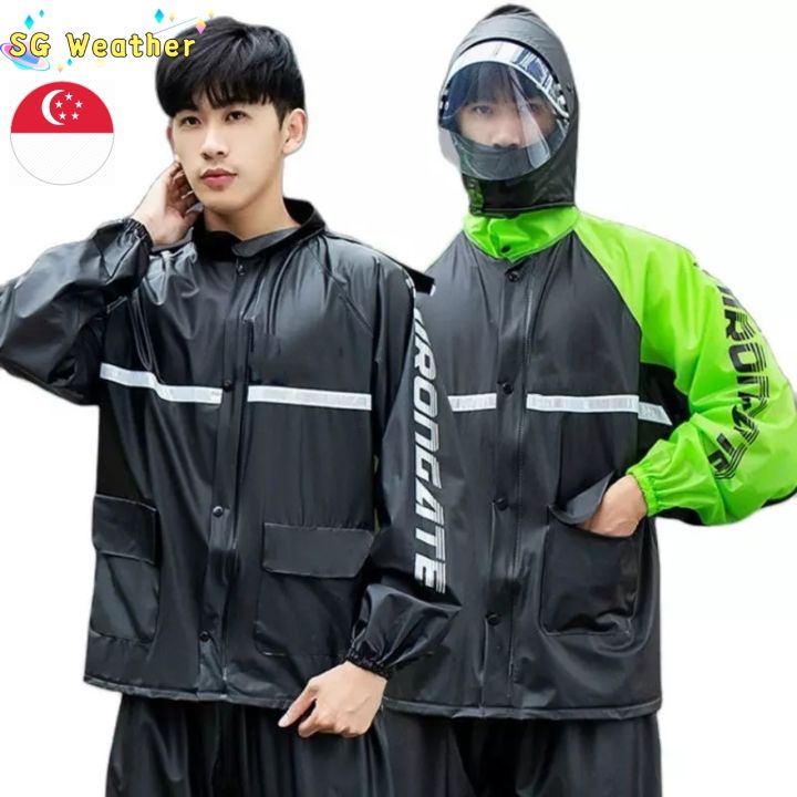 (SG Seller) Waterproof Motorcycle Raincoat Rainsuit Bike Bicycle Rain