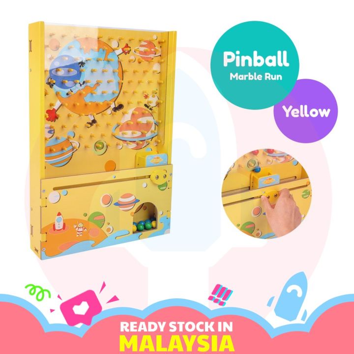 Iskiddo Pinball Wooden Ball Catcher Quick Catching Games