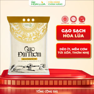 [Siêu Sale Tết] Gạo Đài Thơm Hoa Lúa túi 5kg - Tơi xốp mềm cơm thơm nhẹ