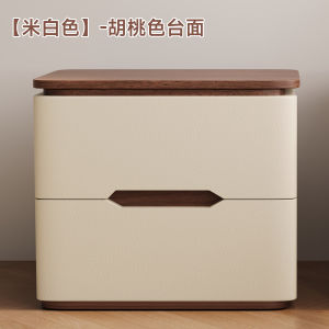 Bedside Tables Slim Bed Table Narrow Bedside Cabinet Bed Side Table Bedroom Chest Of Drawers New small simple solid wood drawer no installation required vintage cream style