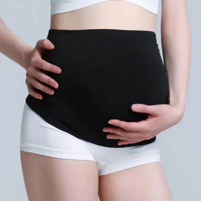 HABELYI Thoáng khí Thắt lưng cho phụ nữ mang thai Giảm áp suất ngược Đàn hồi Đai đỡ thai kỳ Mềm mại Không trượt Đai hỗ trợ cho bà bầu 2-10 tháng