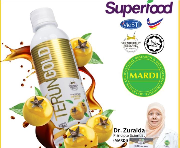 Terung Gold Mardi jus terung asam untuk bantu turun berat badan