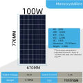 HanTech Solar Panel 60/100/160/210 300 Watts Outdoor Waterproof Sunday Power Monocrystalline Silicon Daily. 