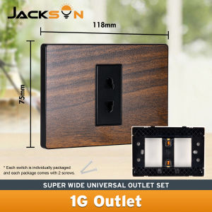 Wood Wall Light Switch With Outlet Home Wall Plug Socket 1 2 3 Gang Outlet