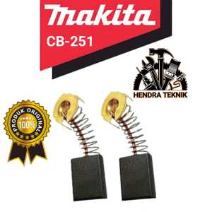 ORIGINAL CARBON BRUSH CB251 MAKITA ASLI COAL BOSTEL CB 251 ARANG SEPUL 17x11x7