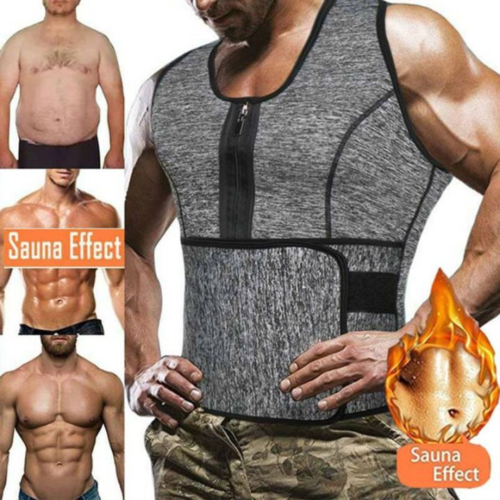 Sweat Sauna Vest for Men Waist Trainer Slimming Tank Top Body